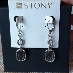 Gemstone Earrings by Stony